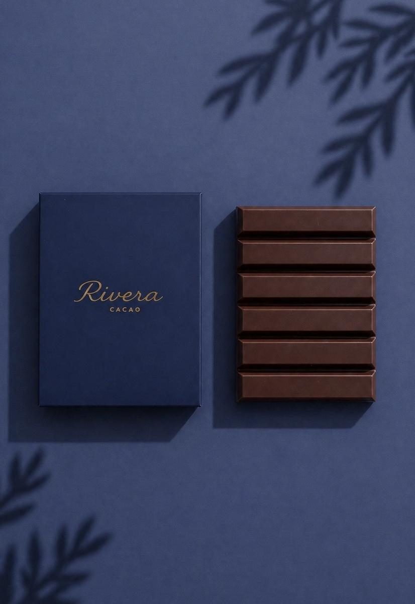 Rivera Cacao — Tablette et étui bleu